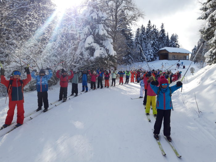 Sortie Ski de fond à St François de Sales pour les élèves de St Jean XXIII